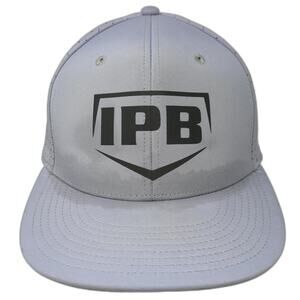 The Game Fitted Baseball Hat Gray Medium Laser Cut Vent Holes IPB